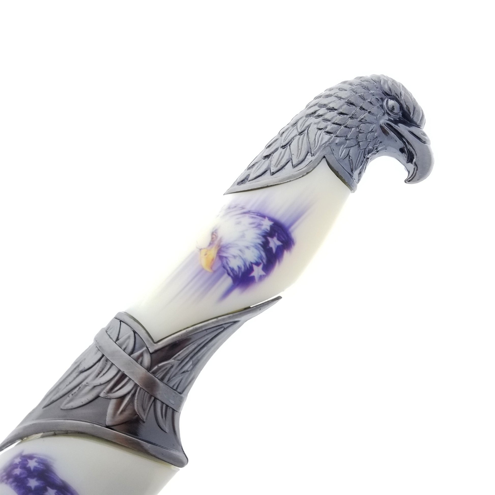 13 1/2" Fantasy dagger with white scabbard