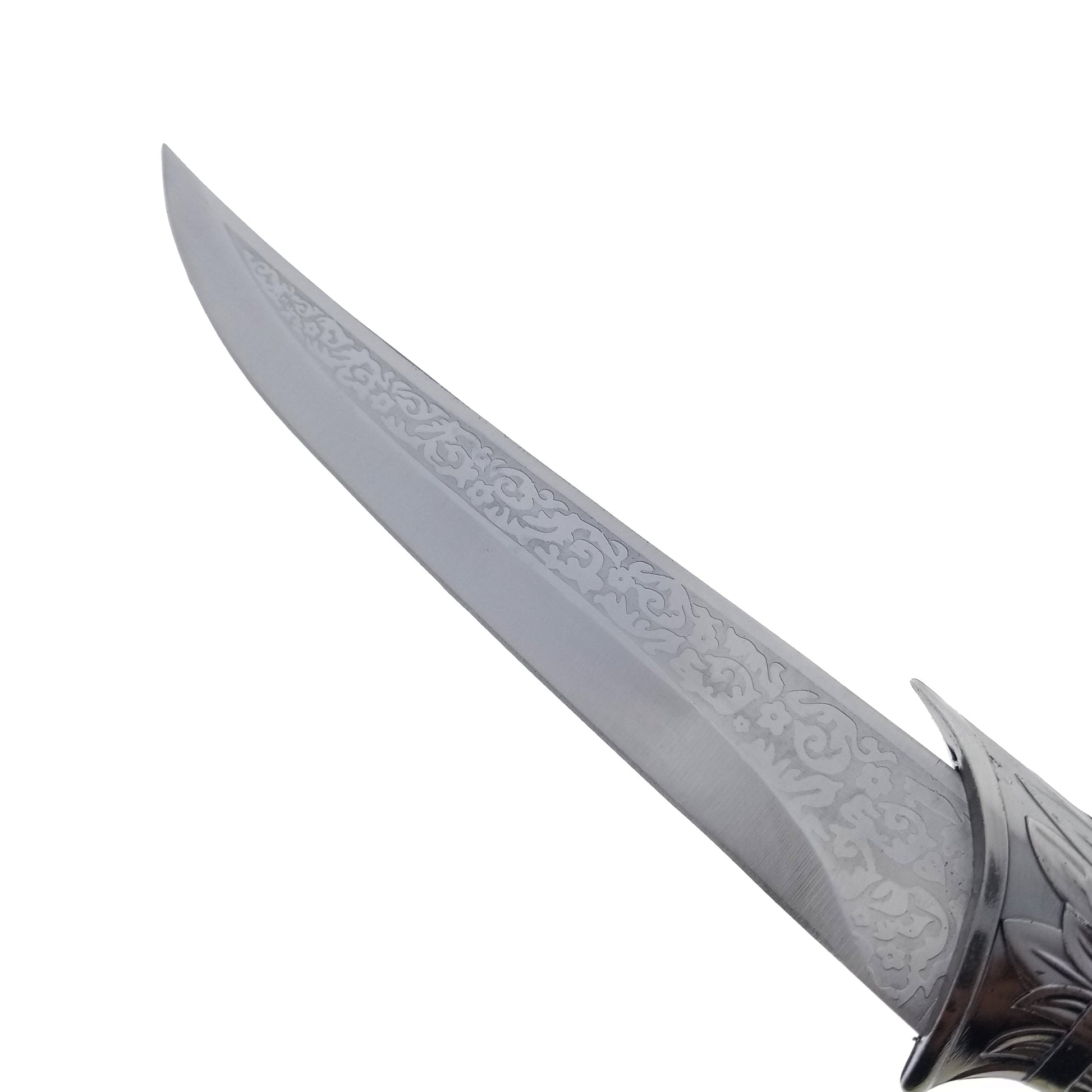 13 1/2" Fantasy dagger with white scabbard