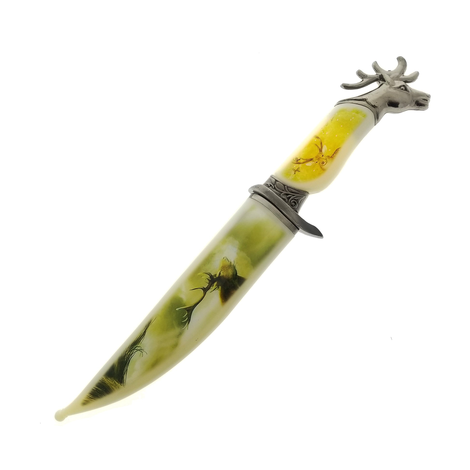 13 1/2" Elk Fantasy Dagger with scabbard