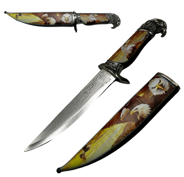 13 1/2" Eagle Fantasy Dagger with scabbard