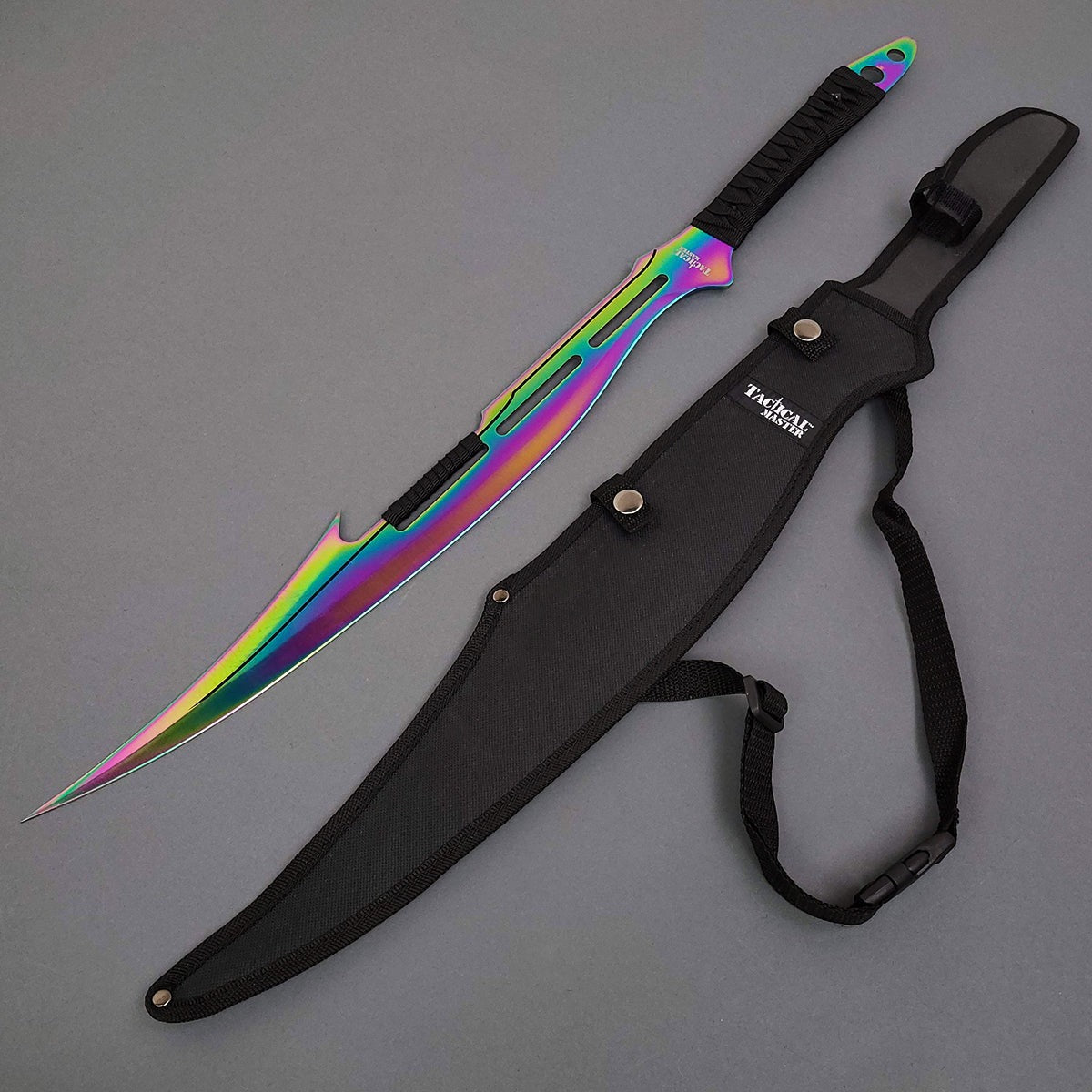 Tactical Master 27" Rainbow Machete with Nylon Sheath