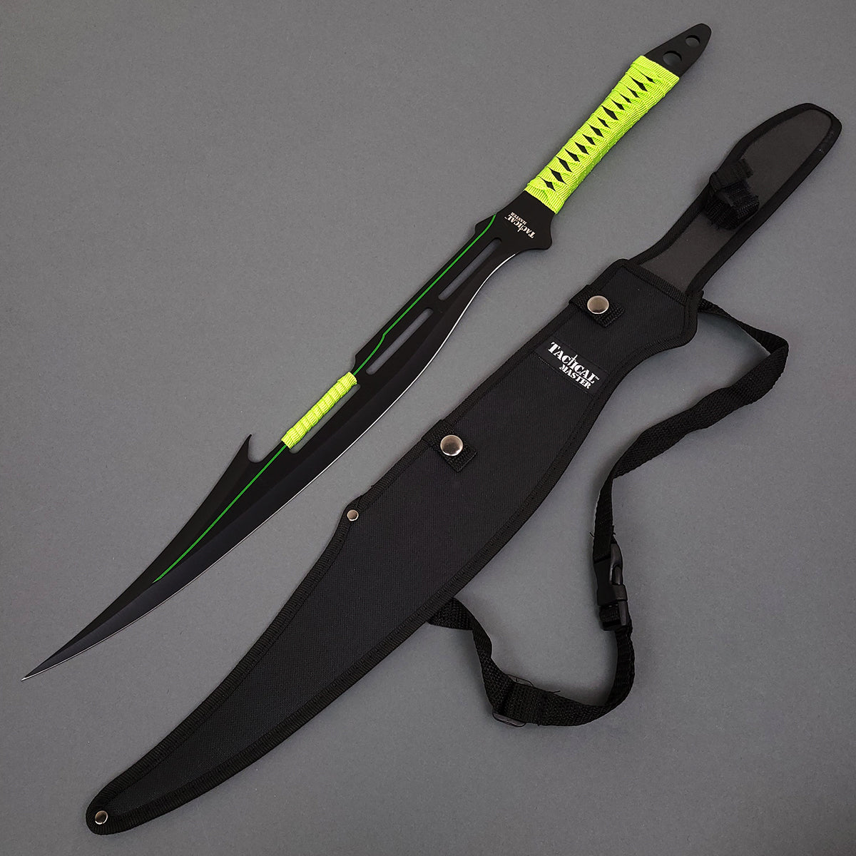 Tactical Master 27" Green Machete with Nylon Sheath "Zombie Killer"