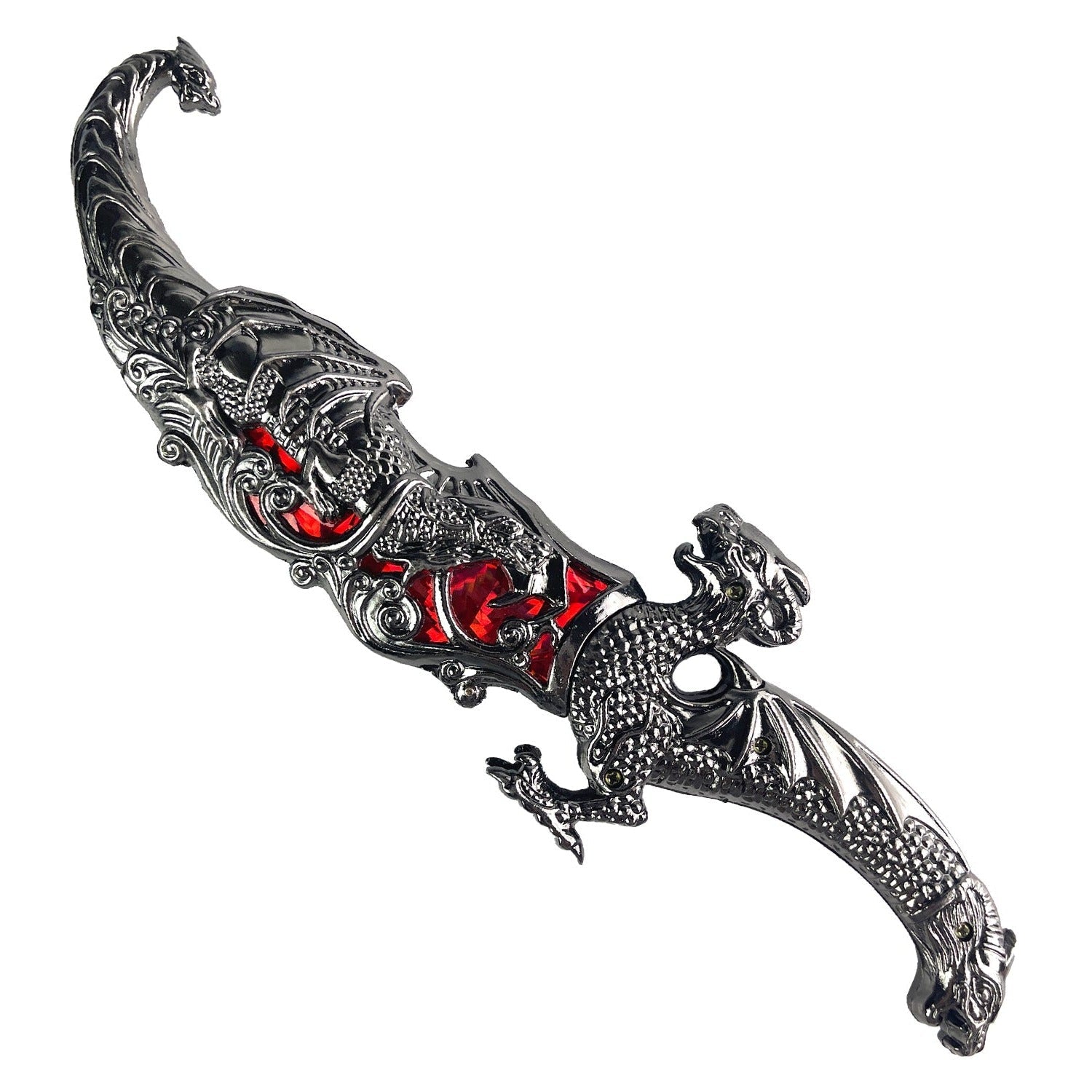 15" Blade Fantasy Dragon Dagger Red Fitting