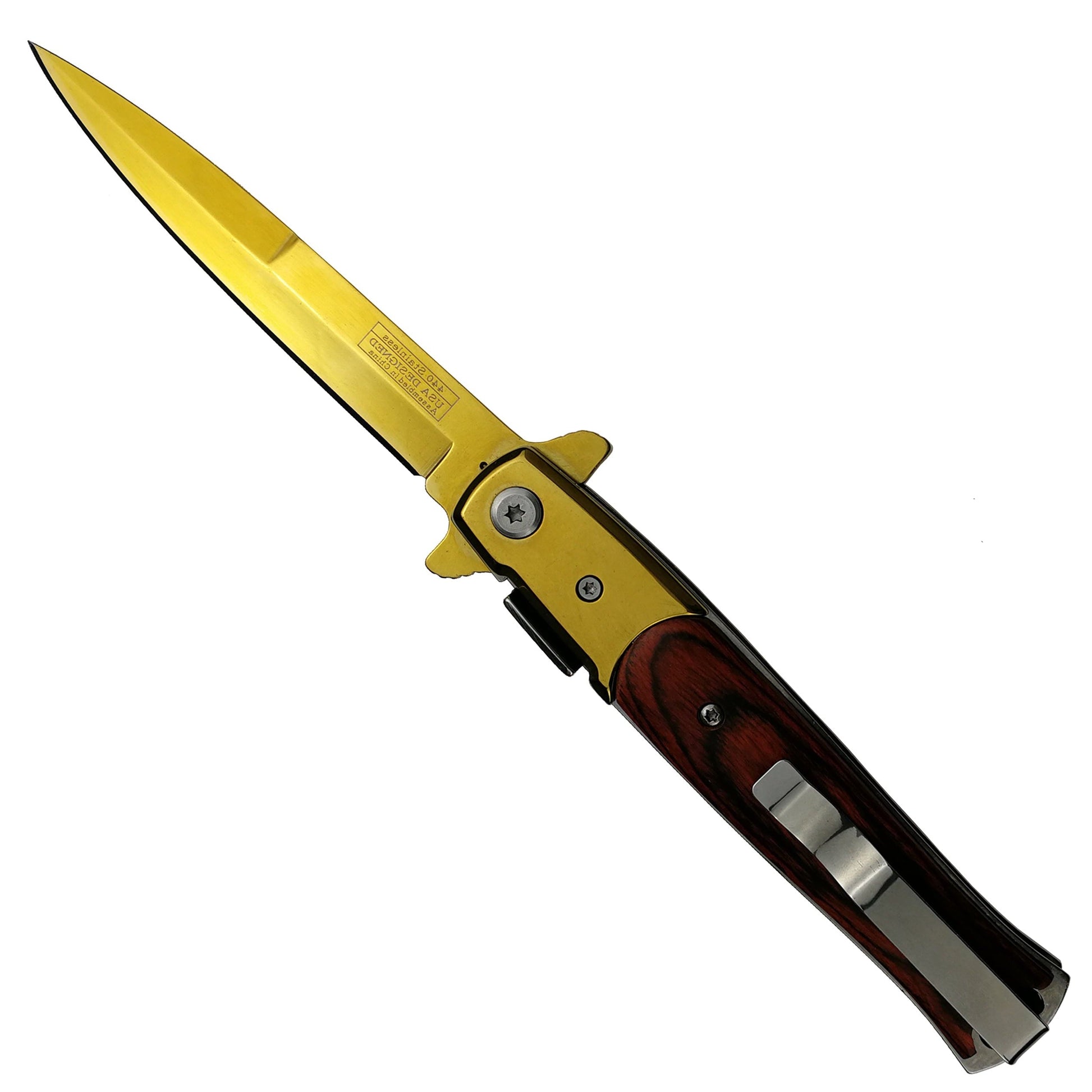 Falcon 8 3/4" Gold Folding Knife