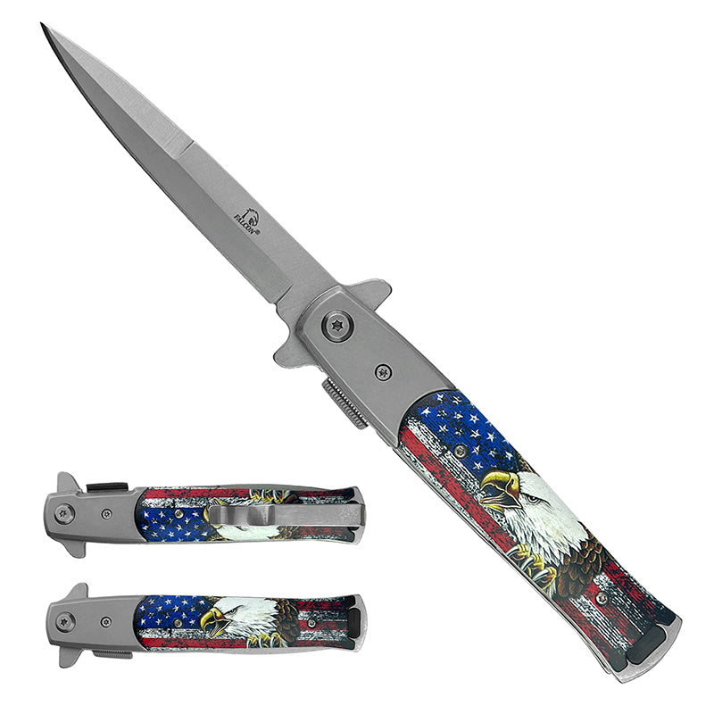 Falcon 8 3/4" Eagle US Flag Folding Knife