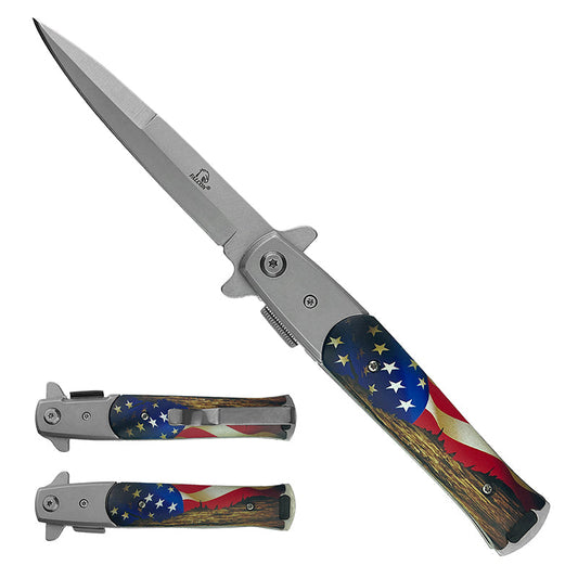 Falcon 8 3/4" US Flag Folding Knife