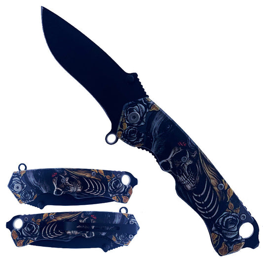 8.5 "Overall ABS Double Sided 3D Handle With Skeleton