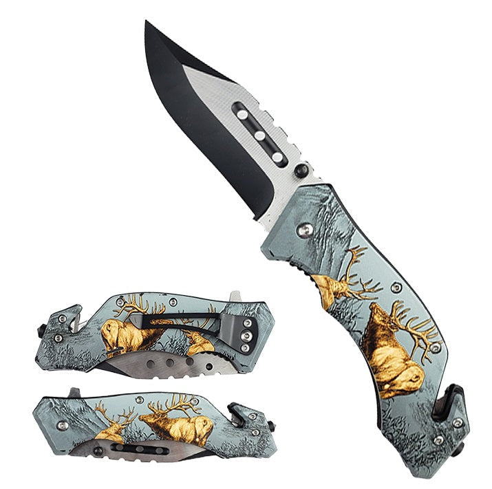 4.5" Assisted Pocket Knife Deer