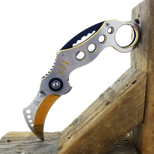 Falcon 8" Gold Spring Assisted Knife