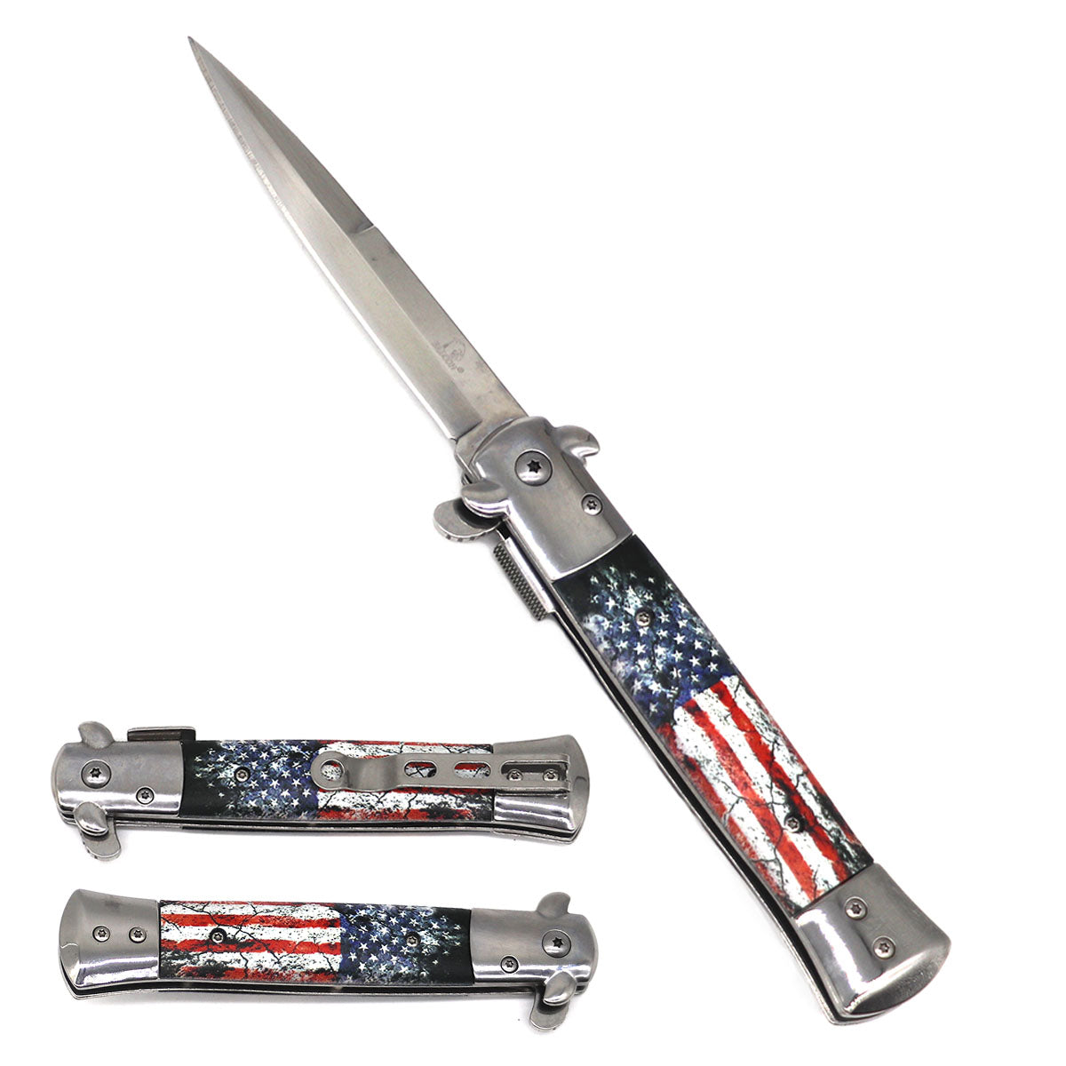 Falcon 8" US Flag Folding Knife.