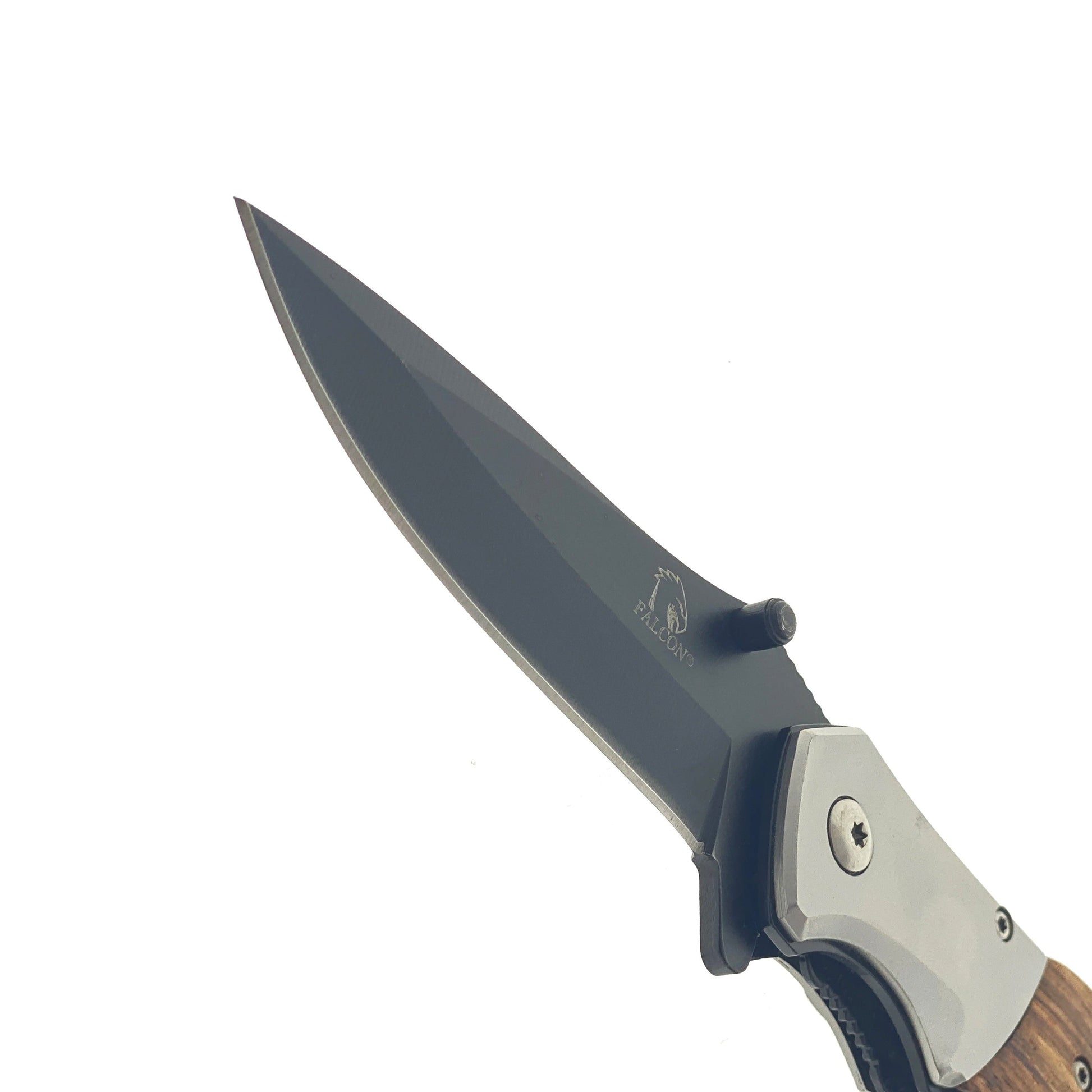 Falcon 7" Black Blade Spring Assisted Knife