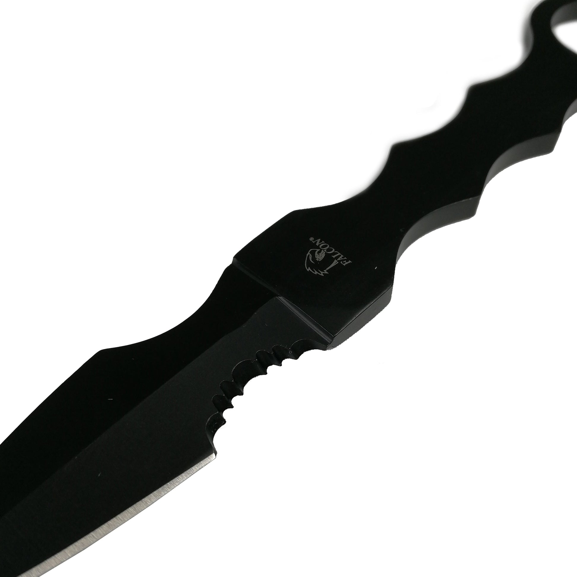 Falcon 7.5" Black Tactical Knife