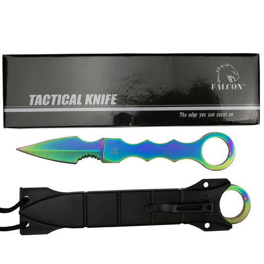 Falcon 7.5" Rainbow Tactical Knife