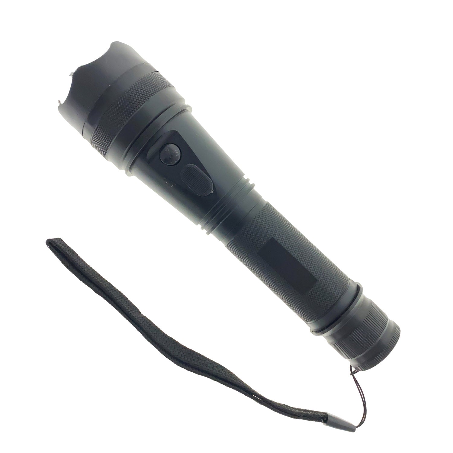 7000Kv Flash light Stun Gun 9 3/4" Overall Length, Charging Adaptor Included