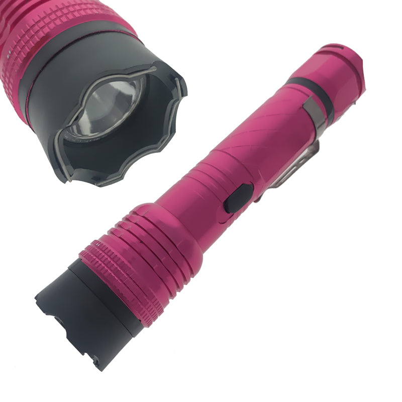 6.75" Pink Stun Gun with Led Light 3 Million Volt