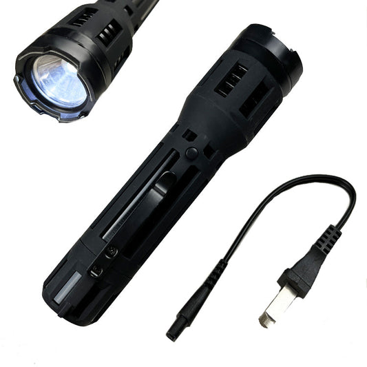 6 1/2" Flash Light Style Stun Gun Black