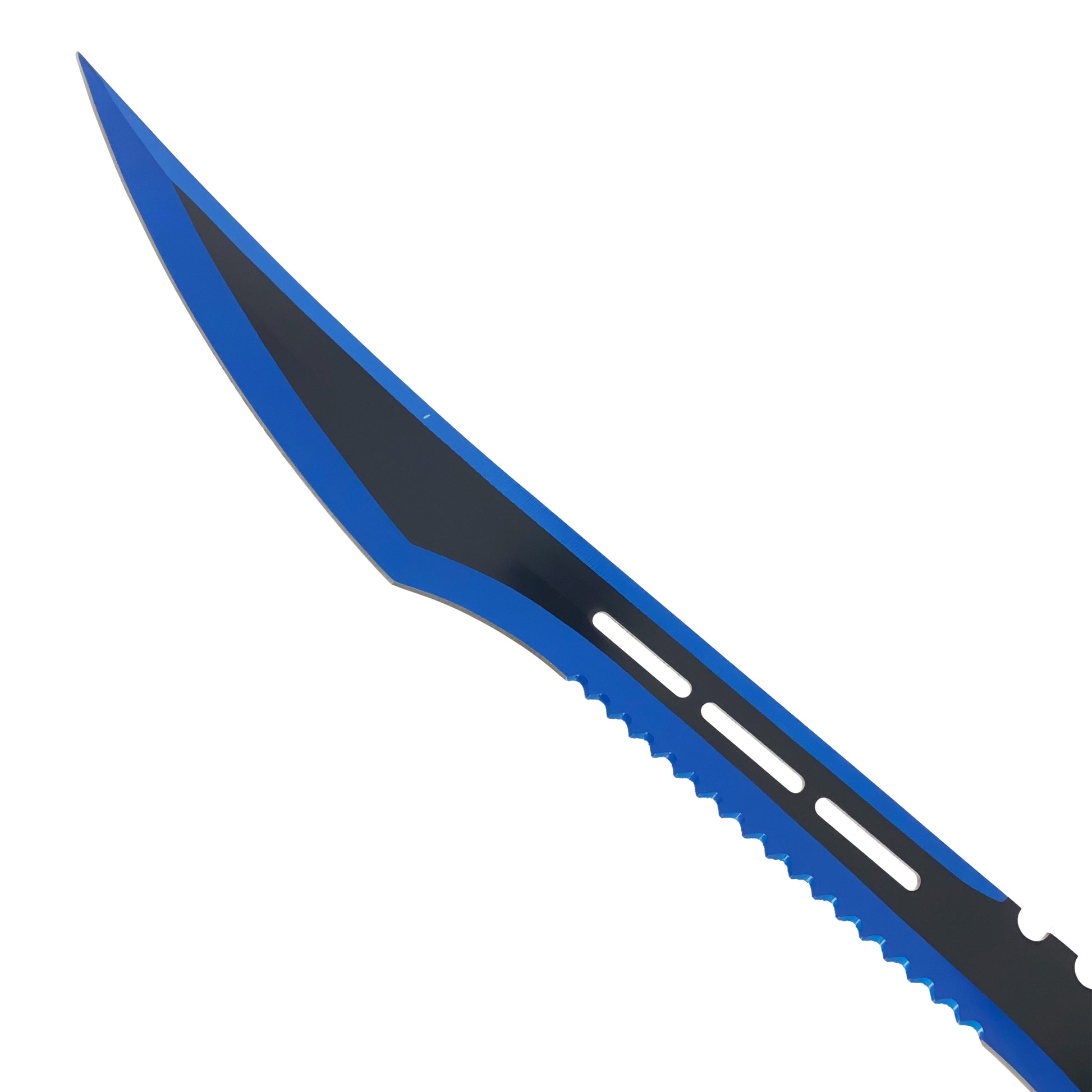 Tactical Master 28" Blue Machete  w/ 3 Pcs Throwing Knives