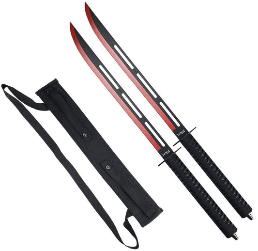 33.5" Overall Twin Machetes with Color Coated Edge, TACTICAL MASTER, New Arrival