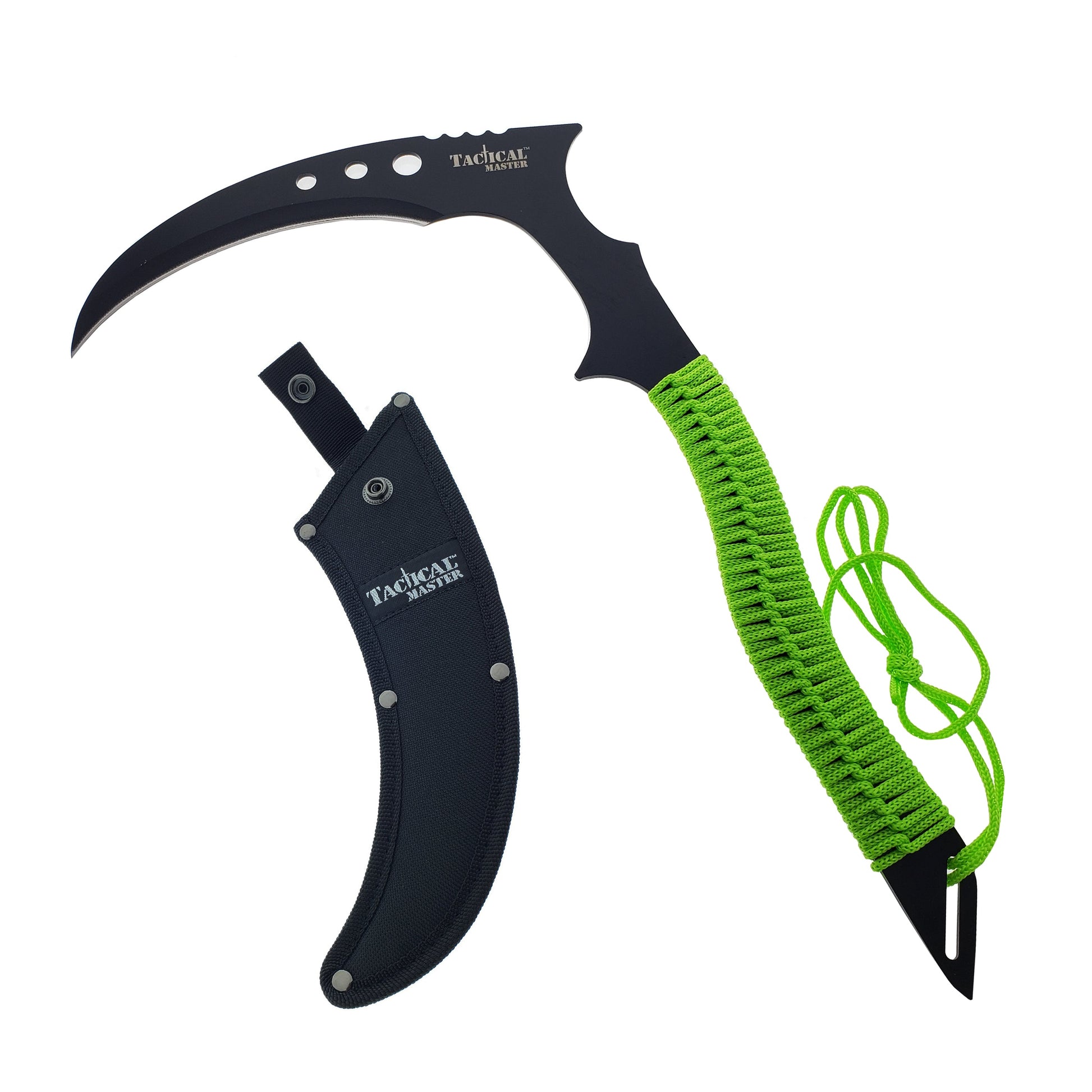 Tactical Master 16" Sickle Green Handle