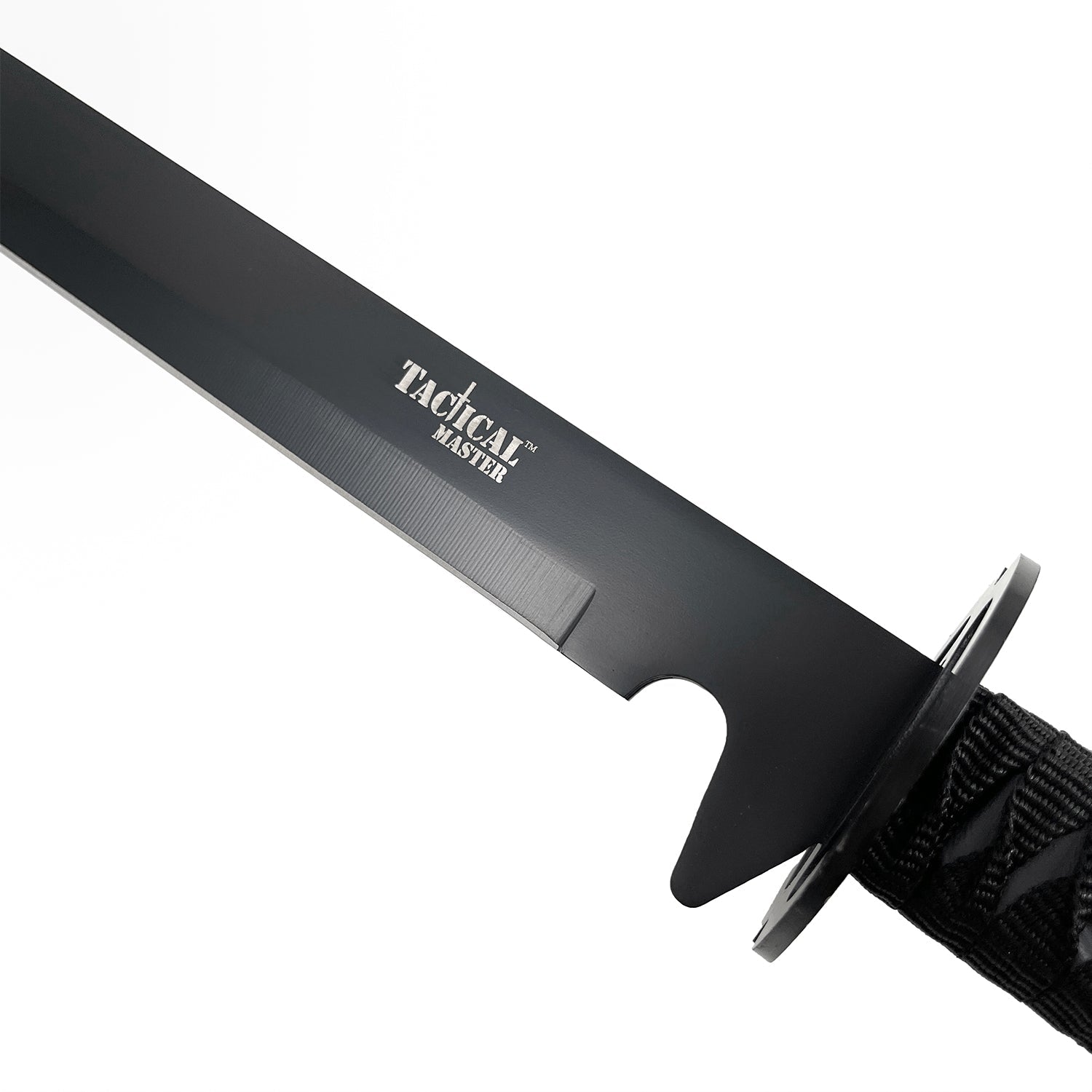 Tactical Master 26" Black Machete w/3 Pcs throwing Knives