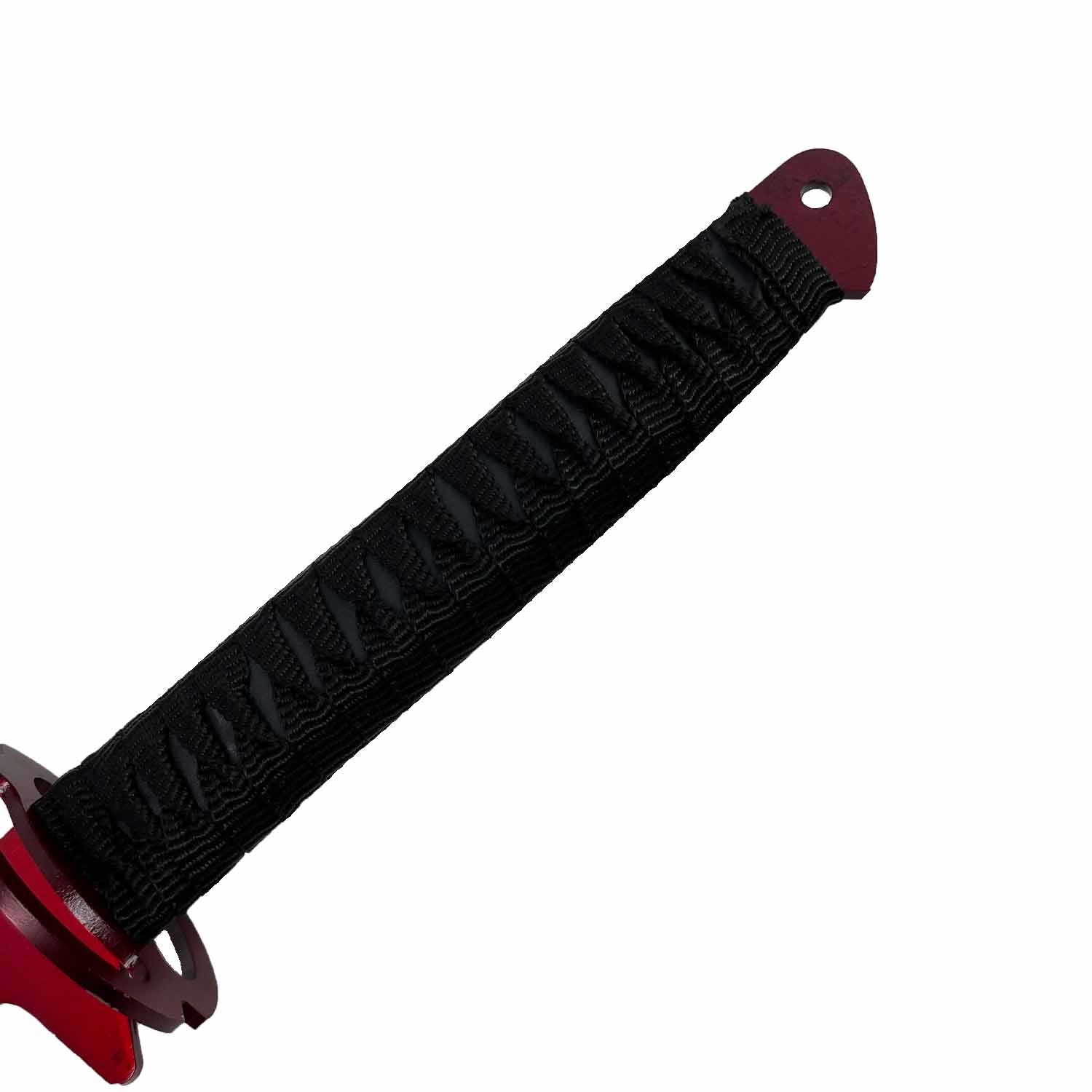 Tactical Master 26" Red Machete w/3 Pcs throwing Knives