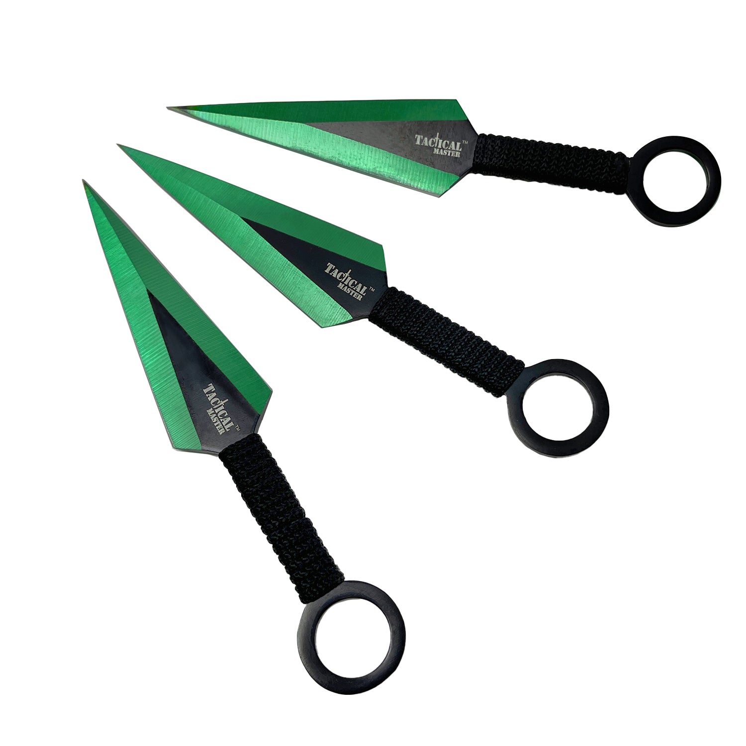 Tactical Master 26" Green Machete & Throwing Knives