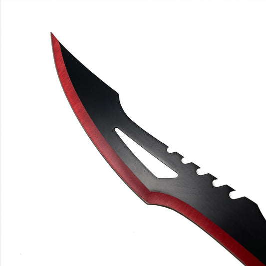 Tactical Master 26" Red Machete & Throwing Knives