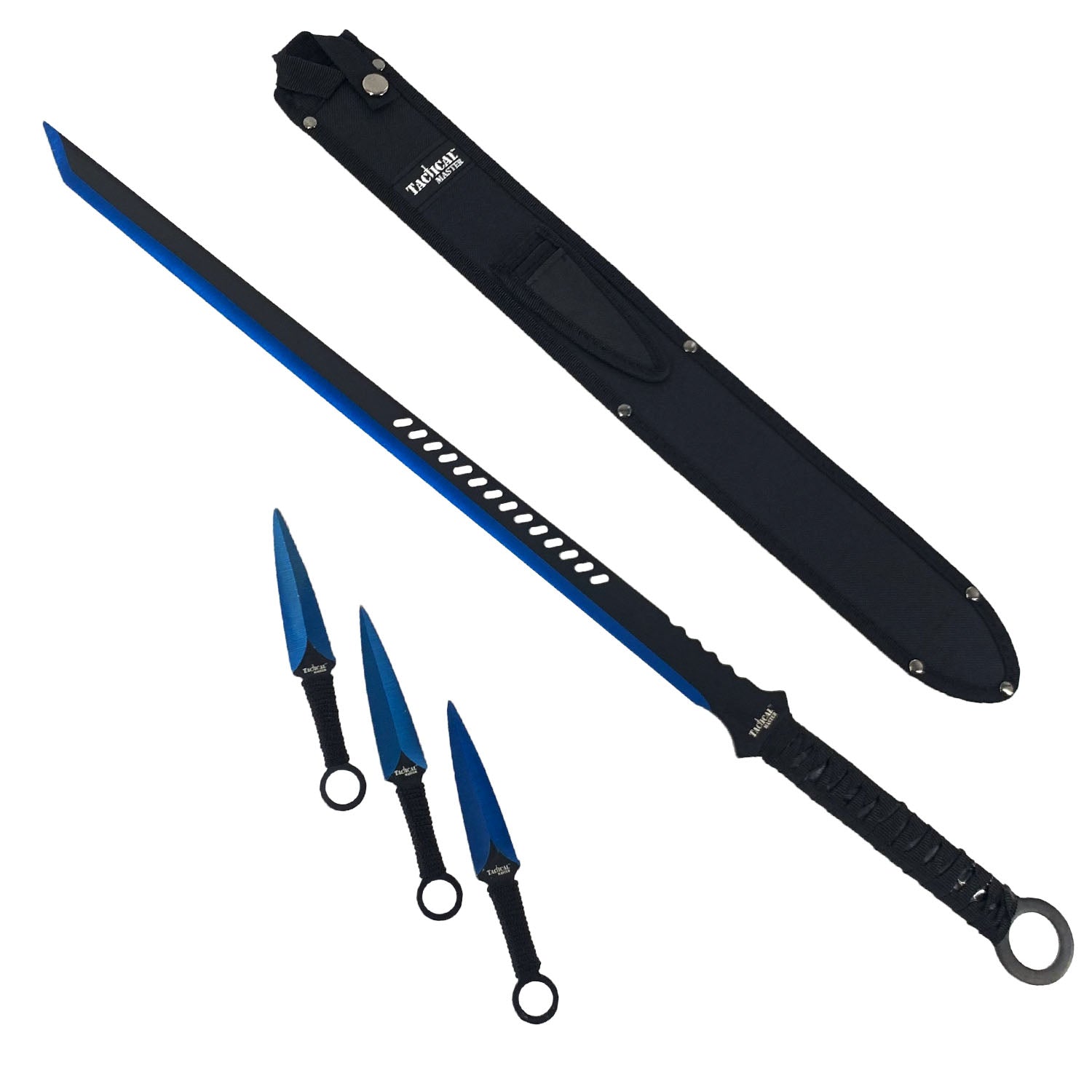 Tactical Master 28" SPECIAL FORCE BLUE MACHETE W/SHEATH