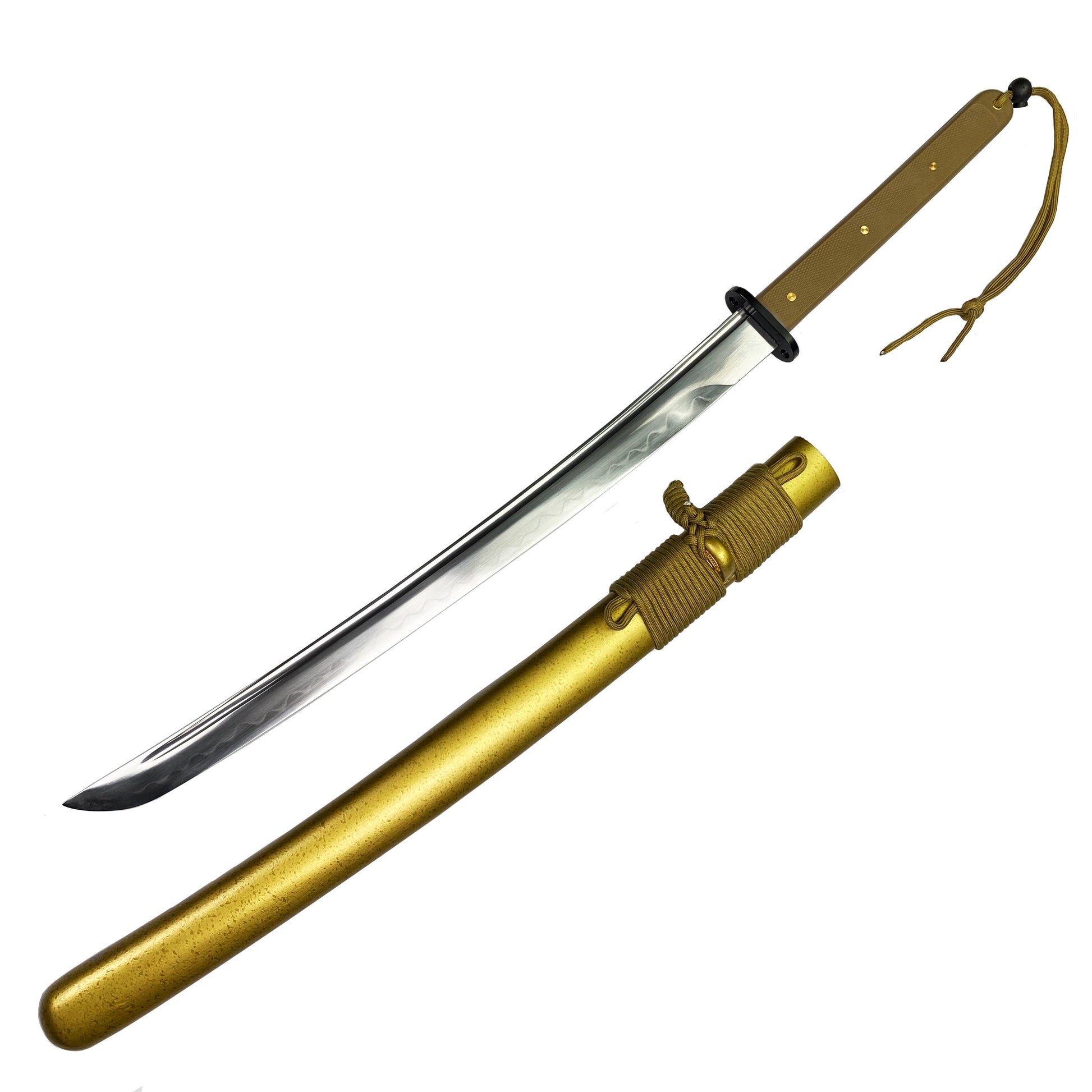 31" Full Tang Tactical Sword Gold Sheath