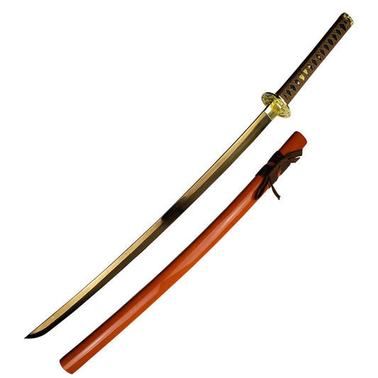 Musha Gold Warrior Damascus Katana