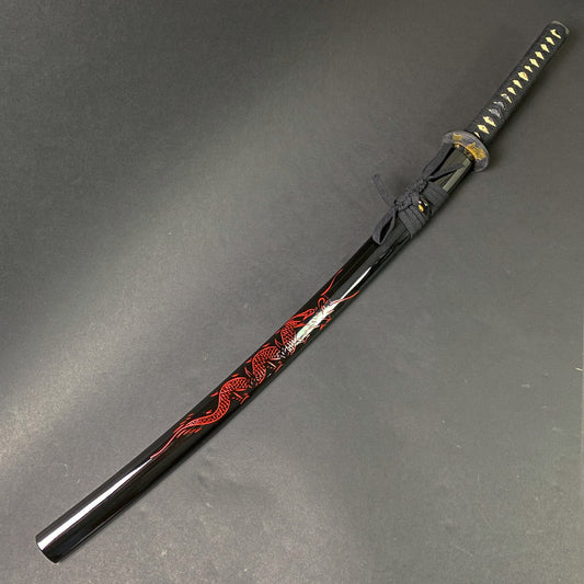 Musha 41" Hand Forged Samurai Sword Red Dragon Scabbard