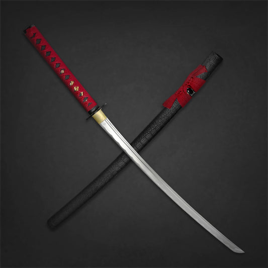 41" Hand Forged Samurai Sword w/Musha stand