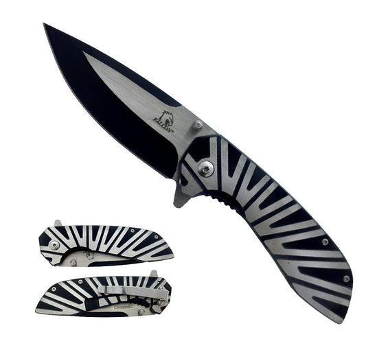 Falcon EDC Spring Assisted Pocket Knife with a sleek design and durable stainless steel blade