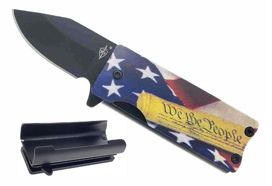 4 1/2" "We the People" Lighter Knife Case