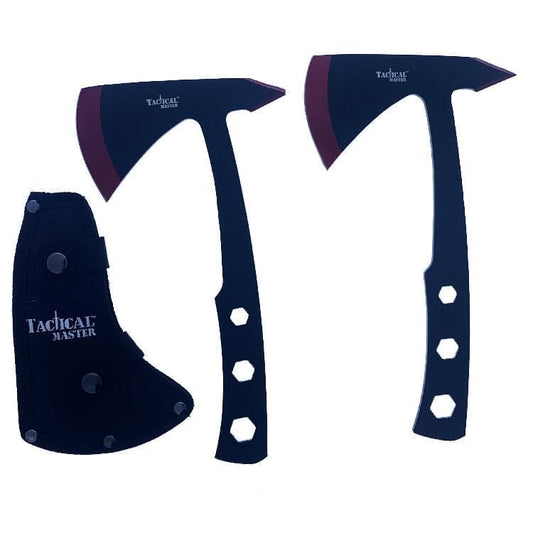 Tactical Master 2 Piece Axe Red Set