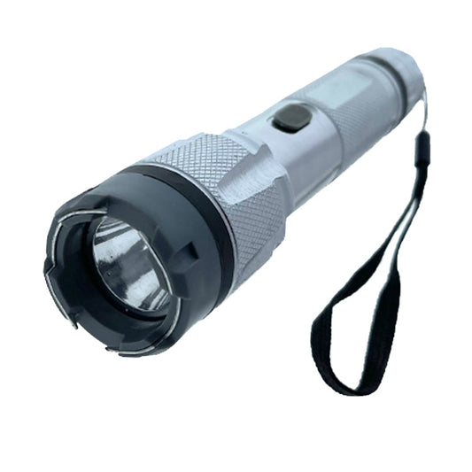 6.75" Silver Stun Gun with Led Light 3 Million Volt