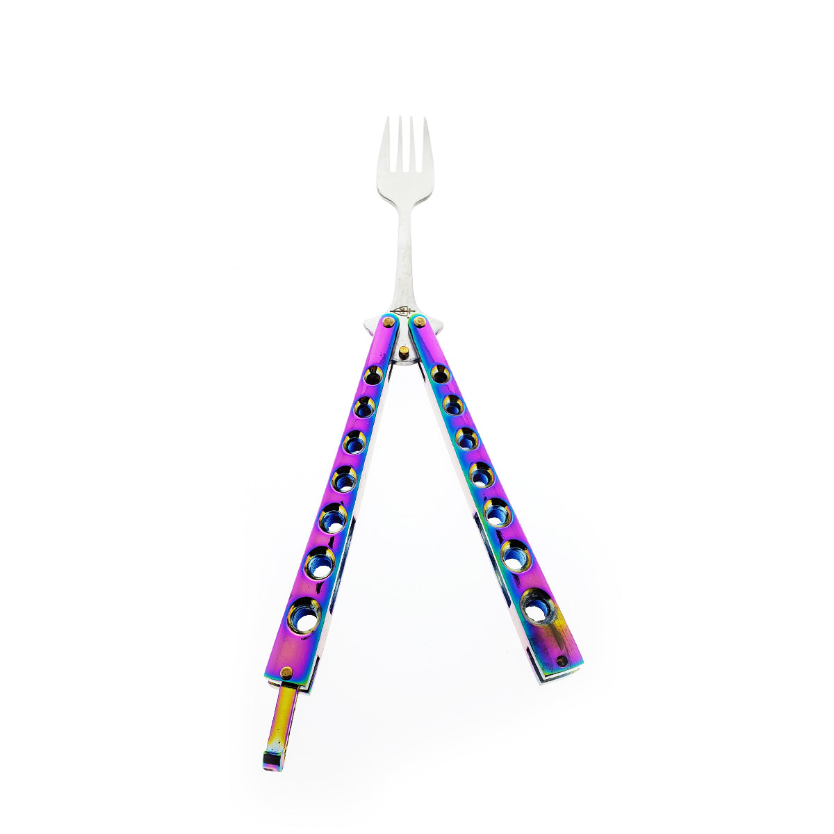 Guild Arms Rainbow Butterfly Fork Trainer with Colorful Handle for Skill Practice
