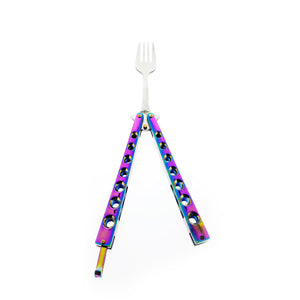 Guild Arms Rainbow Butterfly Fork Trainer with Colorful Handle for Skill Practice