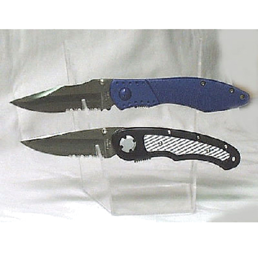 5 1/2" Clear 6 pcs Pocket Knife Display