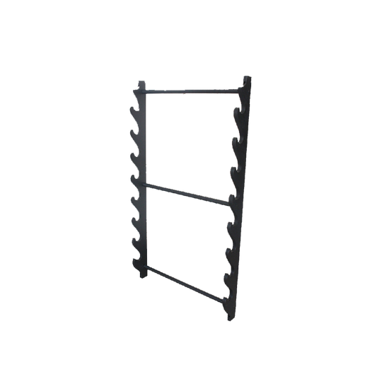 8 Pcs Samurai Sword Wall Rack .17 12" with X 39 12" H